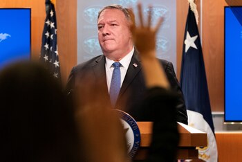 El Secretario de Estado de EEUU Mike Pompeo (Jacquelyn Martin/Pool via REUTERS)