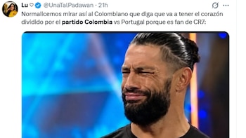 Memes tras partido Colombia-Portugal - crédito @UnaTalPadawan/X