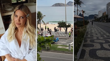 Los días de Wanda Nara en Río: entre lencería hot y descanso con vista al mar (Instagram)
