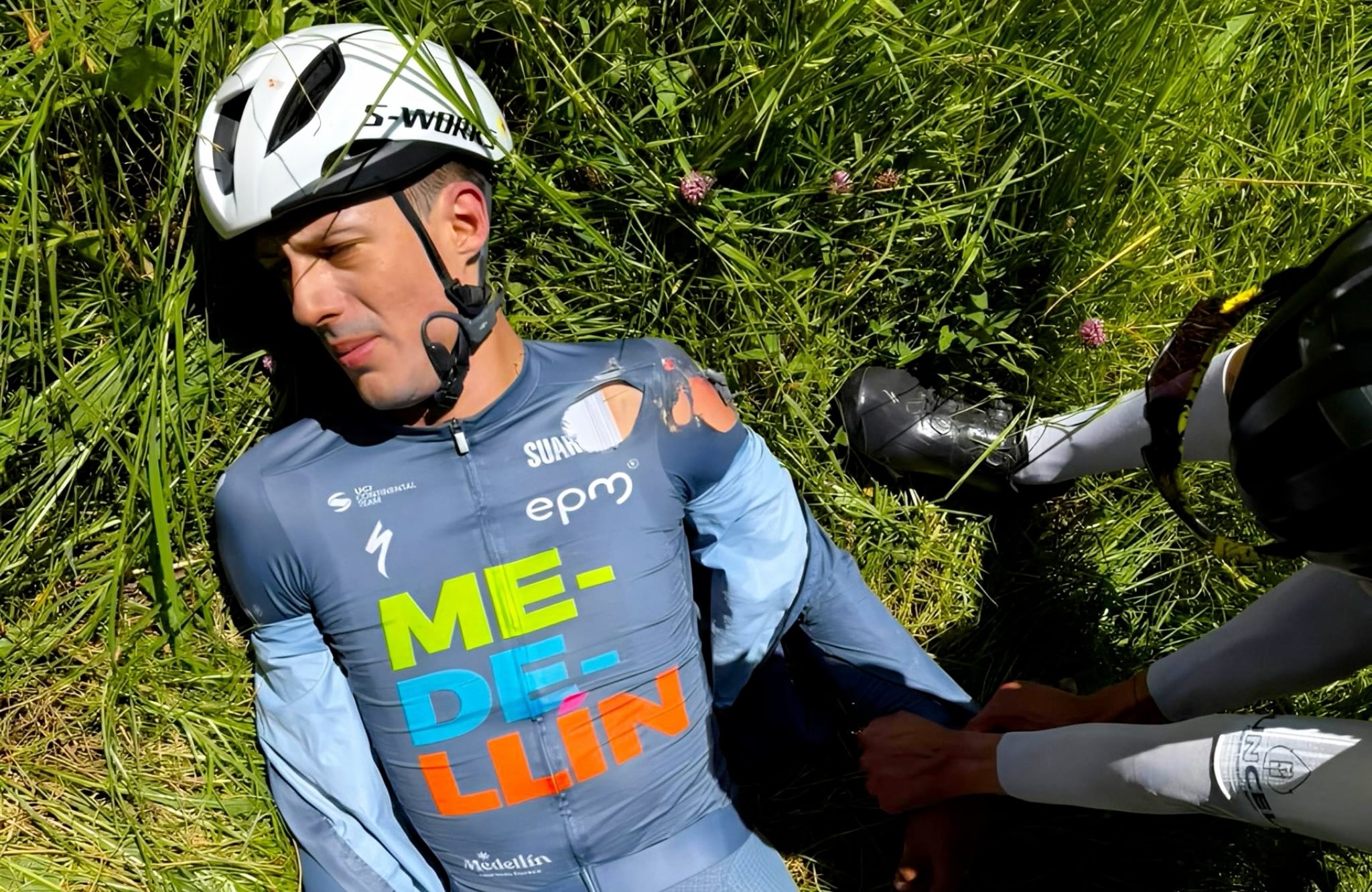 Wilmar Paredes es la segunda baja de Colombia para el Mundial de Ruta en Montreal - crédito @team_medellin_epm/Instagram