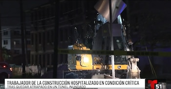 Los compañeros del operario aplicaron maniobras de RCP y solicitaron asistencia médica de emergencia tras encontrarlo inconsciente bajo el agua (Captura Telemundo Miami)