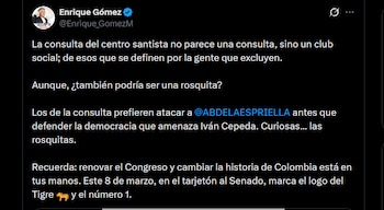 Crítica de Enrique Gómez a