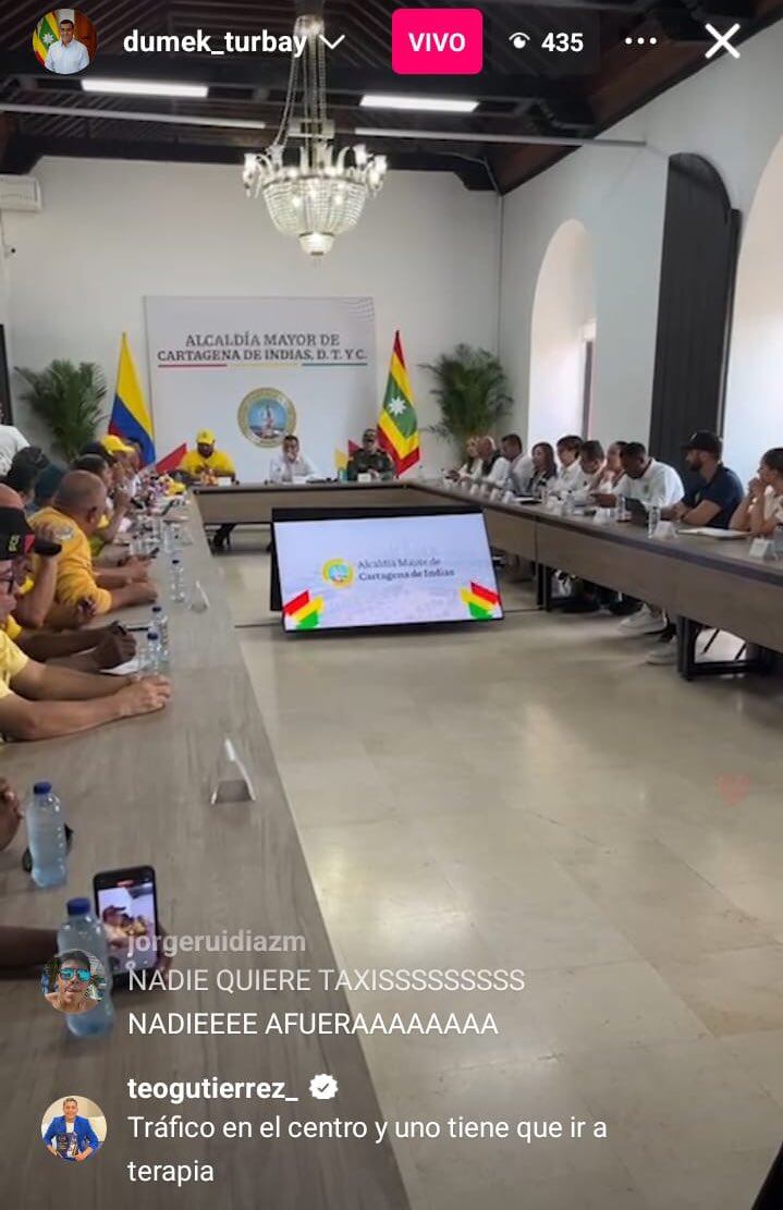 Teófilo Gutiérrez se quejó con el alcalde de Cartagena - crédito @dumek_turbay/X