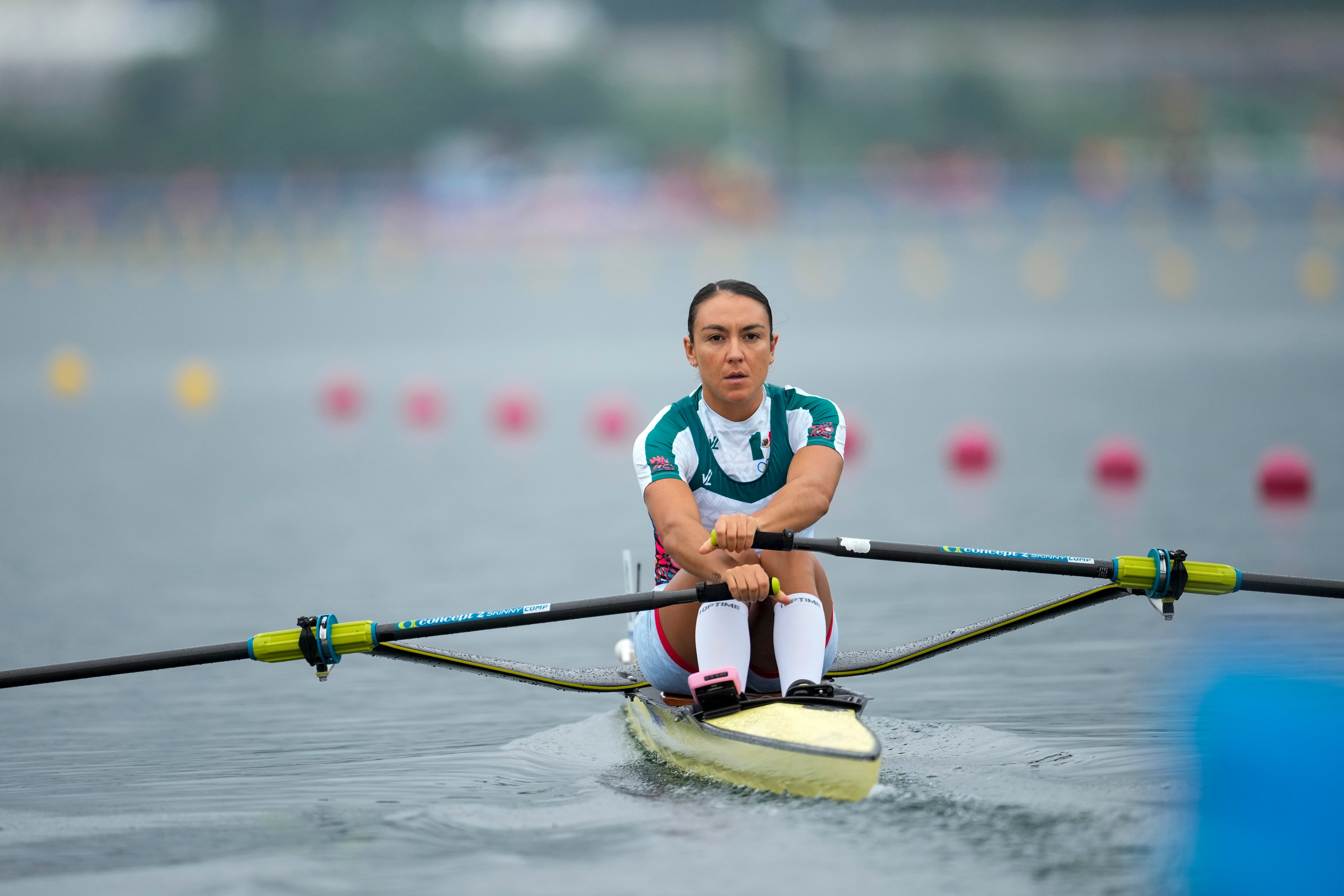 Kenia Lechuga destacó el apoyo que recibió por parte de la CONADE para conseguir el campeonato mundial. (AP Photo/Ebrahim Noroozi)