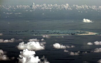 Foto que muestra un arrecife que se disputan Filipinas y China. EFE/Ritchie B. Tongo / Pool