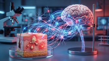 El vínculo biológico entre el cerebro y la piel redefine el estudio del eccema y el acné