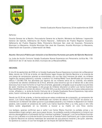 - crédito JAC Vereda Guaduales Nueva Esperanza