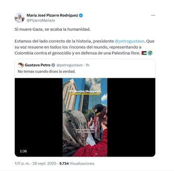 María José Pizarro expresó un