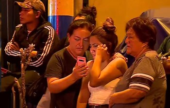 Familiares de la Alex Huanca