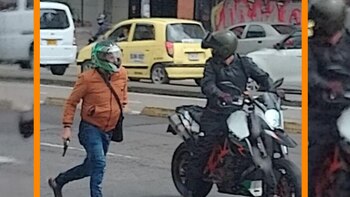 Fleteo a plena luz del día en Bogotá: asi interceptan los motoladrones a sus víctimas en el sector de Chapinero