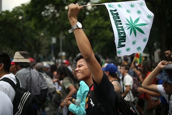 Un activista pro legalización de