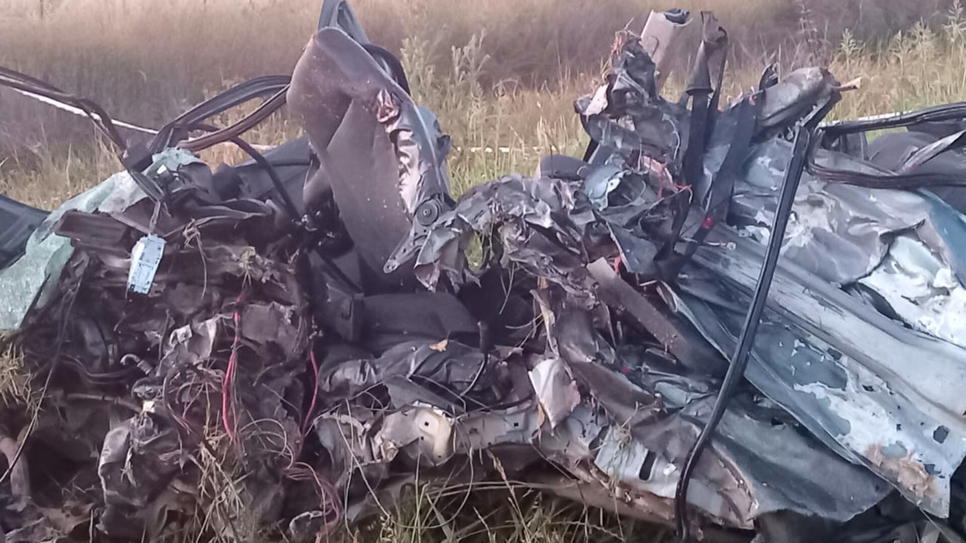 El estado irreconocible del Volkswagen Gol en el que viajaban las cuatro mujeres oriundas de Máximo Paz