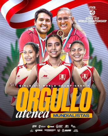 Tres jugadoras promovidas de Atlético Atenea vienen de disputar el Mundial Sub 17 de Vóley en Chile.