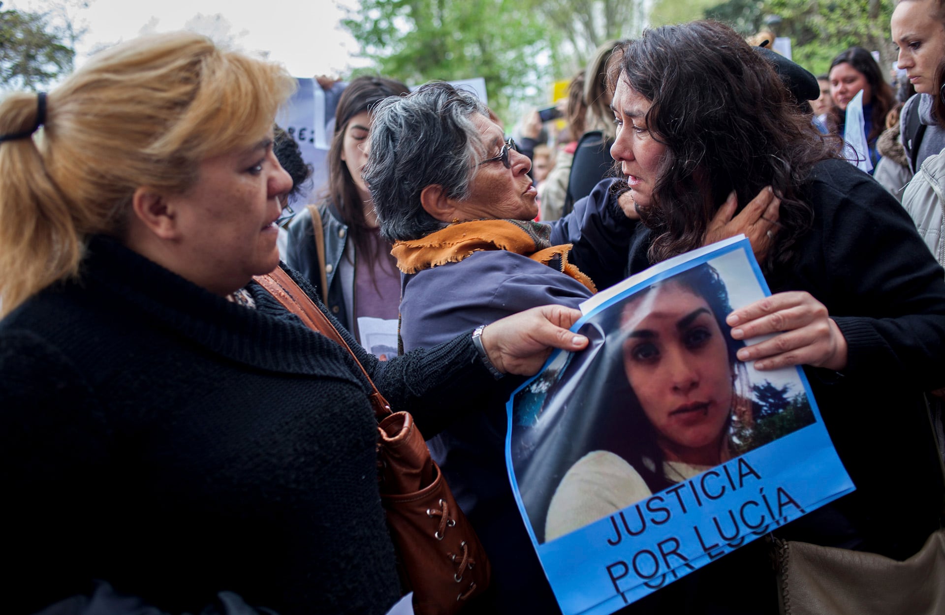 Postal de una marcha por Lucía Pérez (Télam)