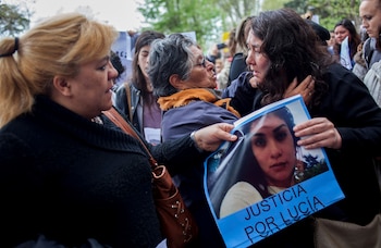 Postal de una marcha por Lucía Pérez (Télam)