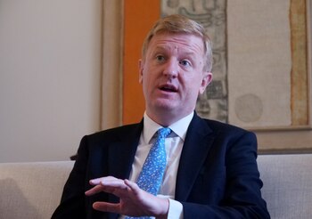 Oliver Dowden, viceprimer ministro del Reino Unido (REUTERS/Kim Daewoung)