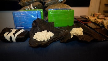 la operación permitió incautar más de 57 kilos de cocaína, equivalentes a más de 300.000 dosis (Ministerio del Interior)
