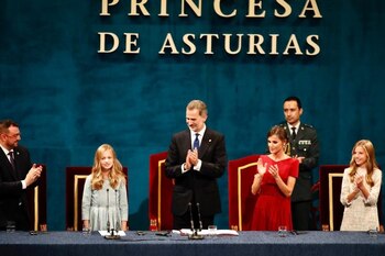 Leonor tras su discurso en