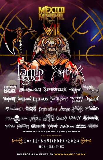 Cartel con las nuevas bandas