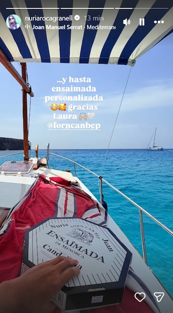 Nuria Roca está pasando unos días de vacaciones en Menorca. (Instagram @nuriarocagranell)