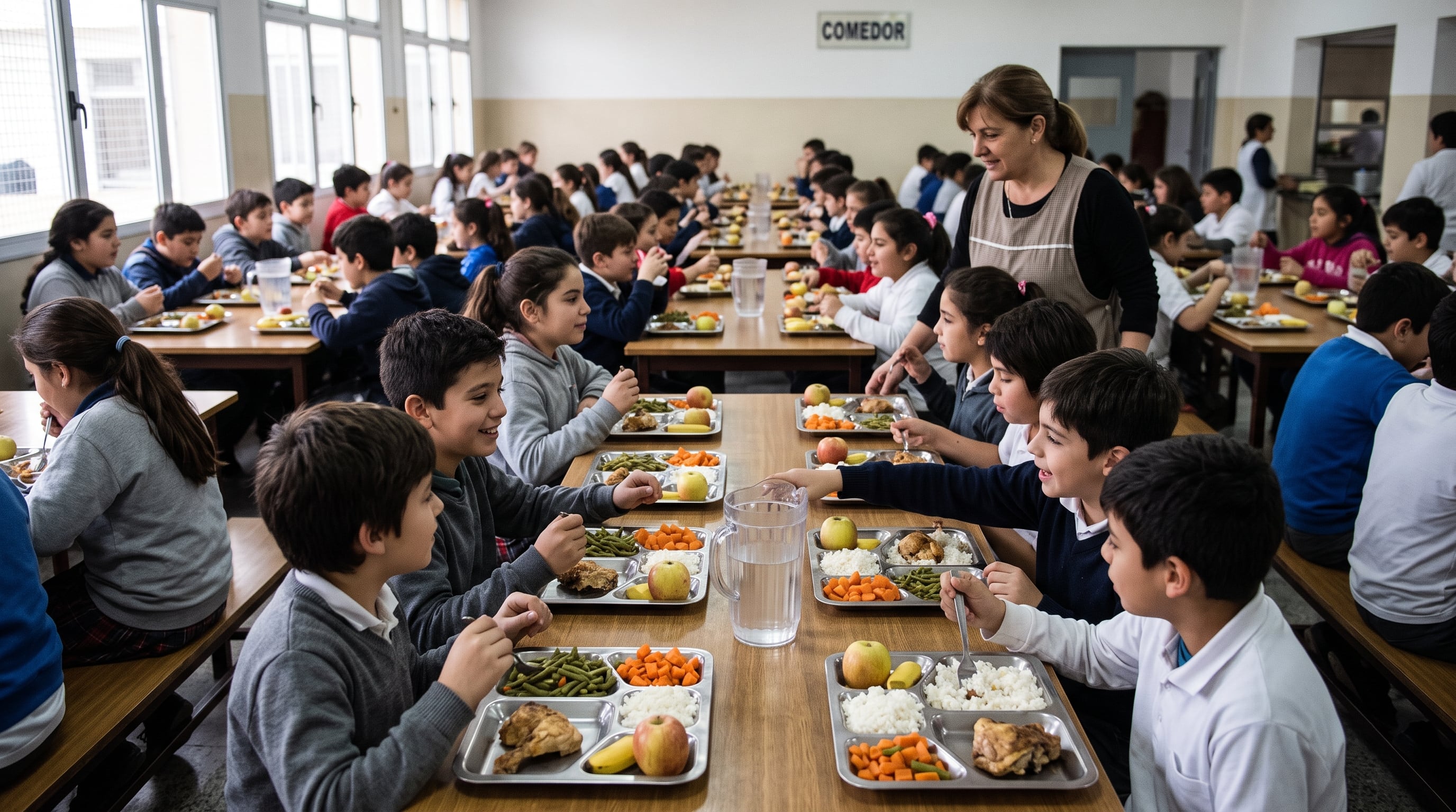 Las viandas planificadas y los comedores escolares estimulan la curiosidad alimentaria entre los estudiantes (Imagen Ilustrativa Infobae)