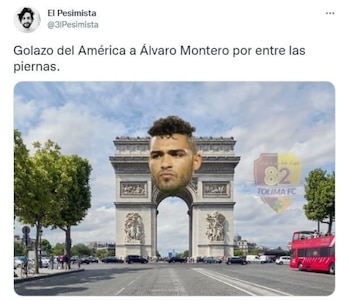 Memes del partido entre Millonarios y América (Liga BetPlay 2022-1, fecha 14). Captura de pantalla