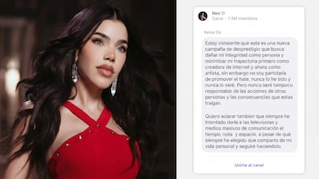 Kenia Os afirma ser víctima de una campaña de odio en su contra