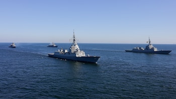 La fragata ‘Álvaro de Bazán’