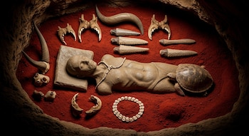 Los Homo sapiens usaron ocre