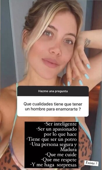 Wanda Nara contestó preguntas en