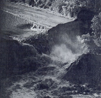 El lago Peigneur pasó de