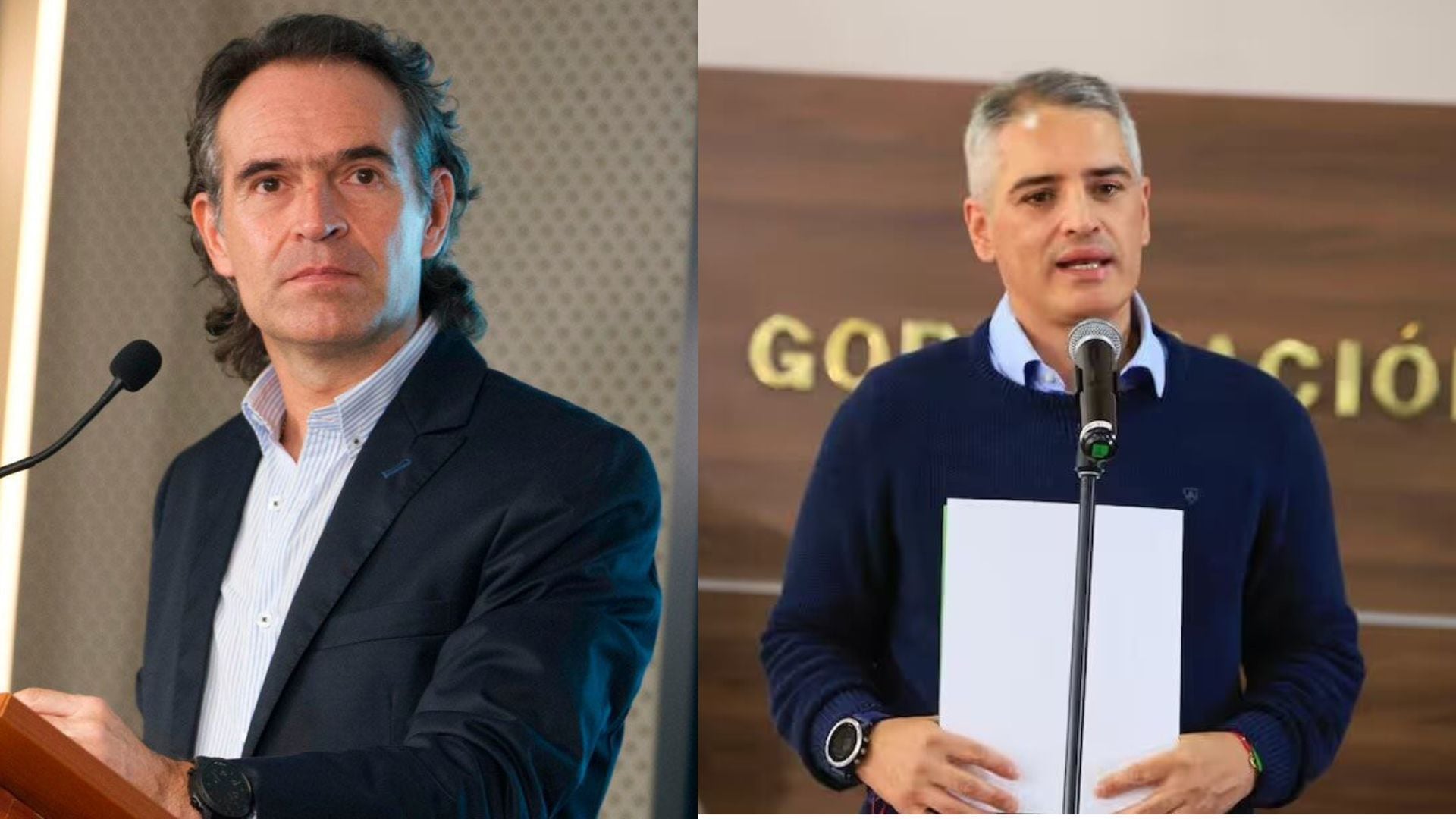 Federico Gutiérrez, alcalde de Medellín; Andrés Julián Rendón, gobernador de Antioquia - crédito Alcaldía de Medellín/Gobernación de Antioquia