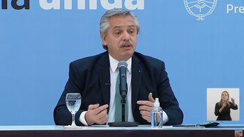 El presidente Alberto Fernández puso