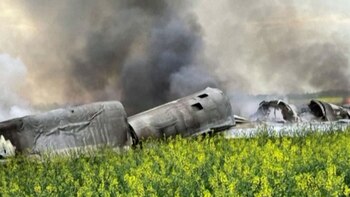 Ucrania derribó un bombardero ruso