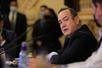 El presidente de Guatemala, Alejandro