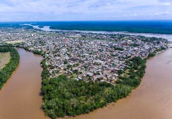 Situada entre los ríos Napo,
