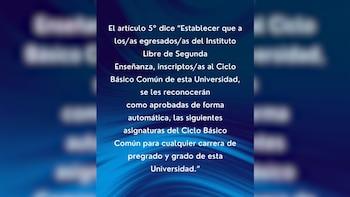 UBA aprobó que materias del CBC sean equivalentes con sus colegios universitarios
