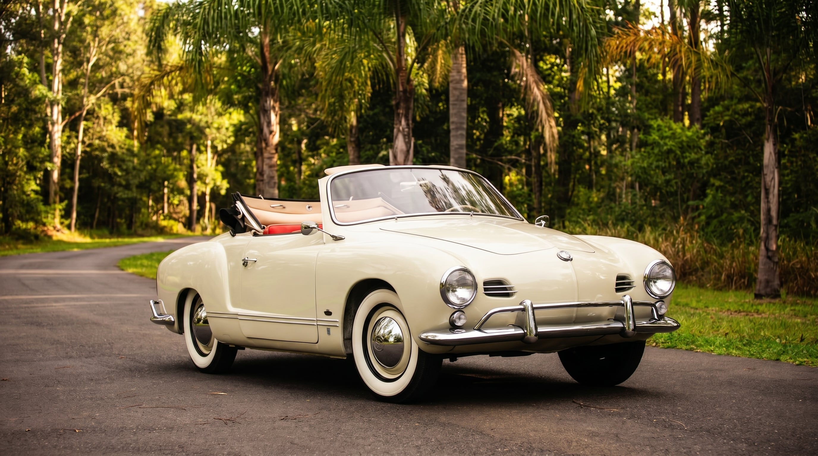 El Volkswagen Karmann Ghia descapotable de 1959 es uno de los vehículos clásicos más apreciados por su diseño y exclusividad (Imagen Ilustrativa Infobae)