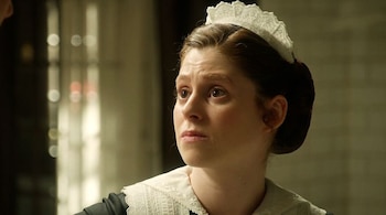 'La Promesa': María Fernández intuye que Carlo y Estefanía ocultan algo. (TVE)