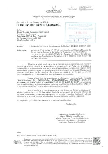 Contraloría - Petroperú