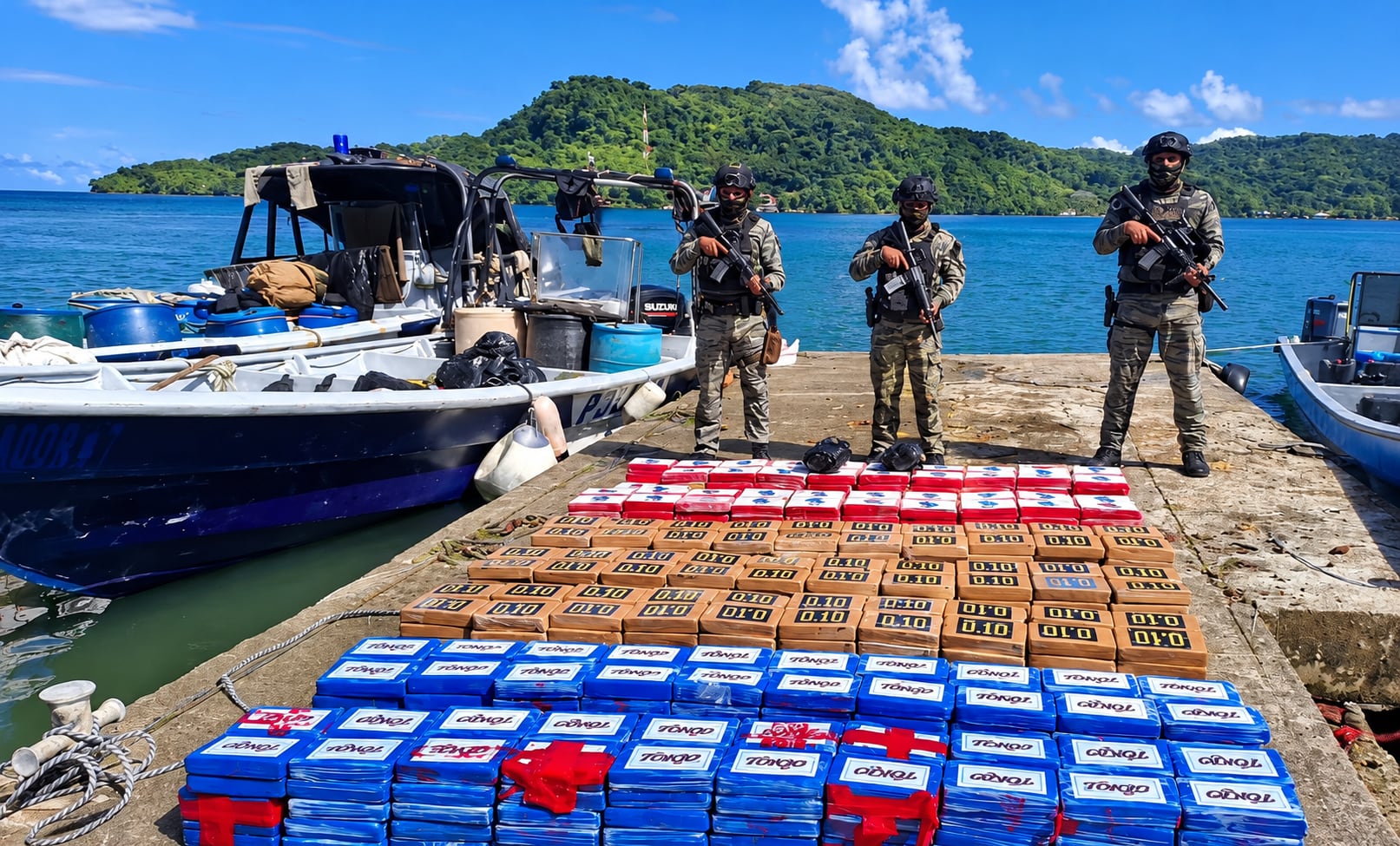 Panamá golpea al narcotráfico con 1,208 paquetes de droga incautados en menos de 24 horas