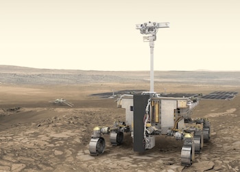 El rover Rosalind Franklin de la misión ExoMars explorará los depósitos de arcilla de Oxia Planum en Marte para buscar señales de vida pasada /ESA/ATG medialab/dpa