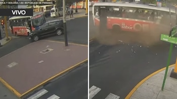 El accidente dejó cuatro personas