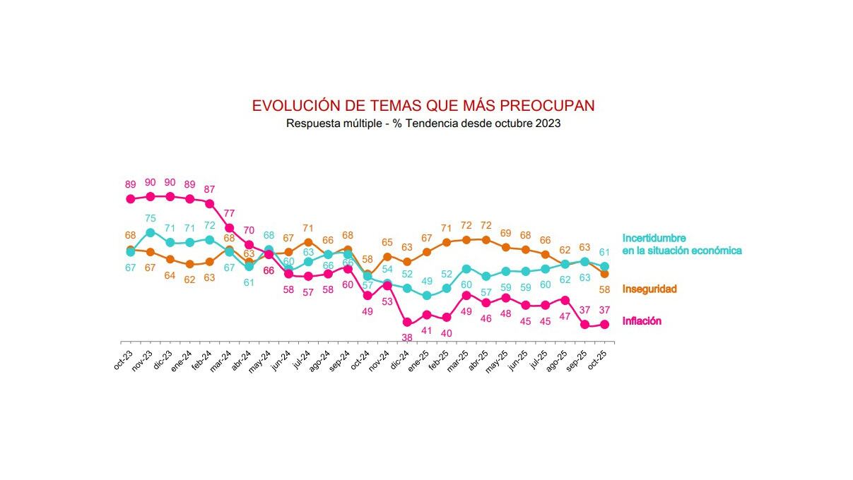 Creció la incertidumbre en la situación económica entre los argentinos. (Fuente: D’Alessio IROL y Berensztein)
