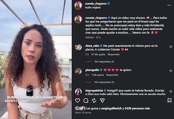 Connie Chaparro começou a chorar quando disse que o melanoma foi encontrado localmente. Foto: IG.