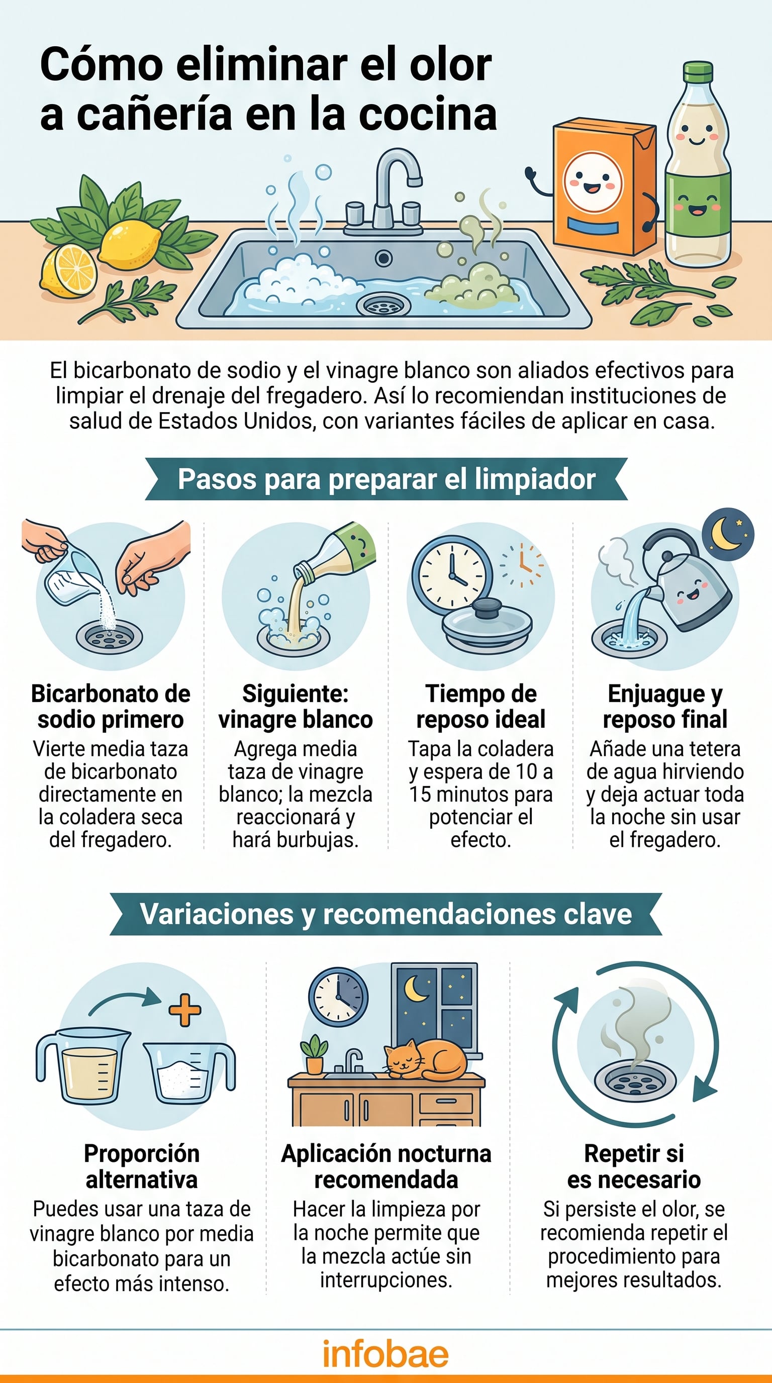 El olor a drenaje se intensifica de noche porque el fregadero permanece sin uso por varias horas, de acuerdo con el Distrito de Control de Inundaciones del Condado de Riverside. (Imagen Ilustrativa Infobae)