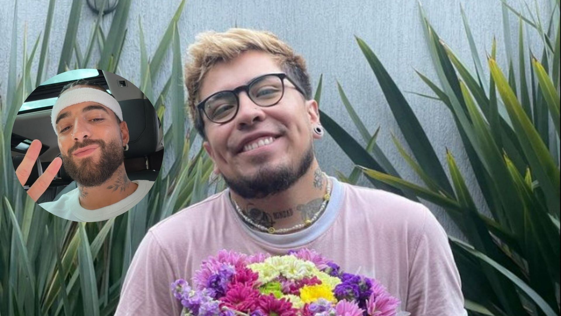 Juanda mostró el comentario en el que Maluma asegura que es su mejor amigo y así reaccionó el cantante - crédito @juandam___ y @maluma/IG