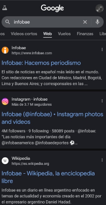 Para evitar las búsquedas de