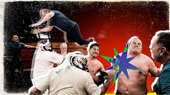 Penta Zero Miedo pone a sufrir a leyendas del América con brutales ‘pierrotazos’ durante entrenamiento de lucha libre