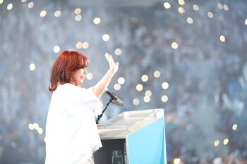 Cristina Kirchner habló frente a